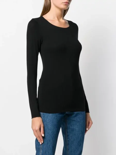 Top Majestic Filatures lung negru