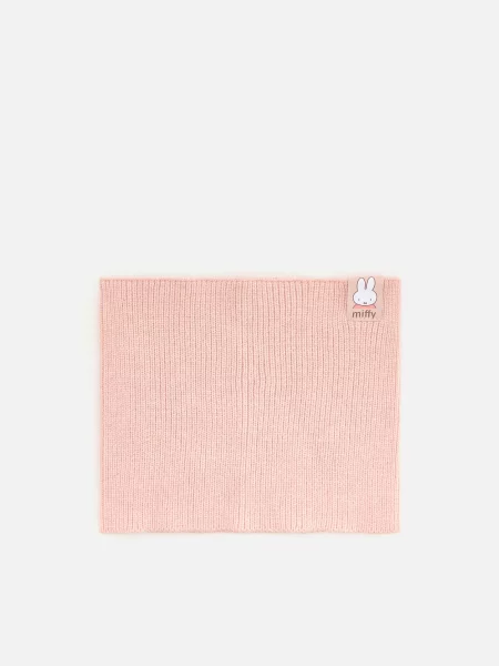 Reserved Miffy bordázott csősál pasztellpink
