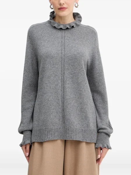 Pulover Twinset din cașmir gri