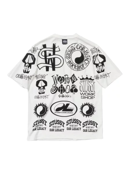 Koszulka Stussy biznesowa biała