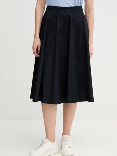 Gant spódnica midi rozkloszowana granatowy