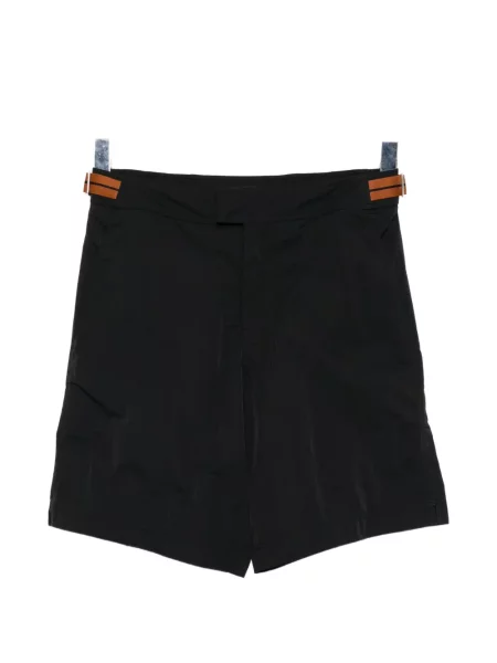 Slip de baie Zegna cu cataramă negru