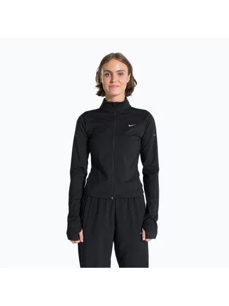 Bluză de alergare pentru femei Nike Swift Dri-Fit Full Zip Mid-Layer black negru