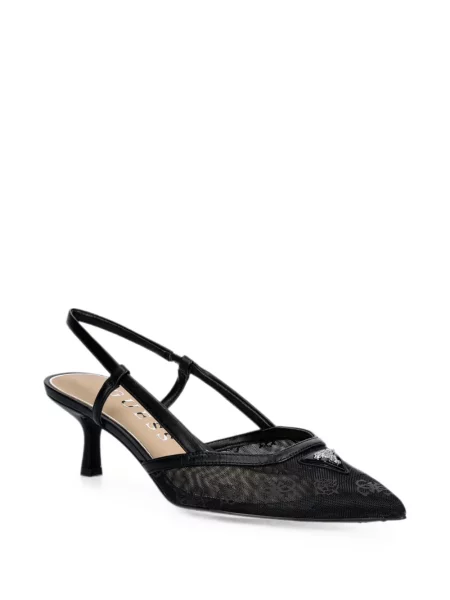 Pantofi cu toc Guess cu imagine negru