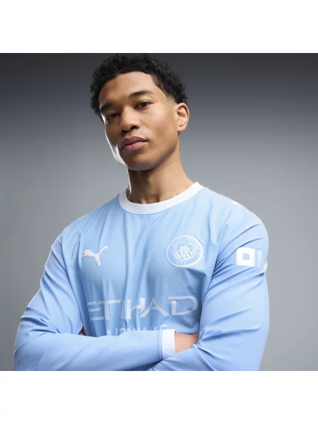 PUMA autentyczna koszulka domowa z długim rękawem Manchester City Akcesoria S niebieski