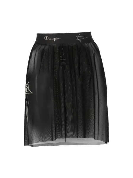 Spódnica Rick Owens z logo czarna