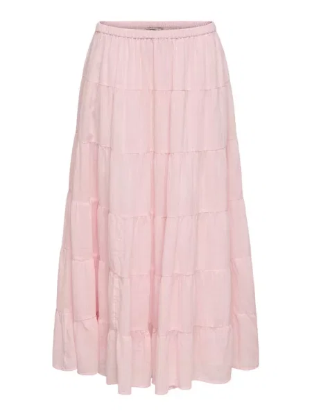 ONLY Fustă maxi Kelly deschis A-Line Fit roz