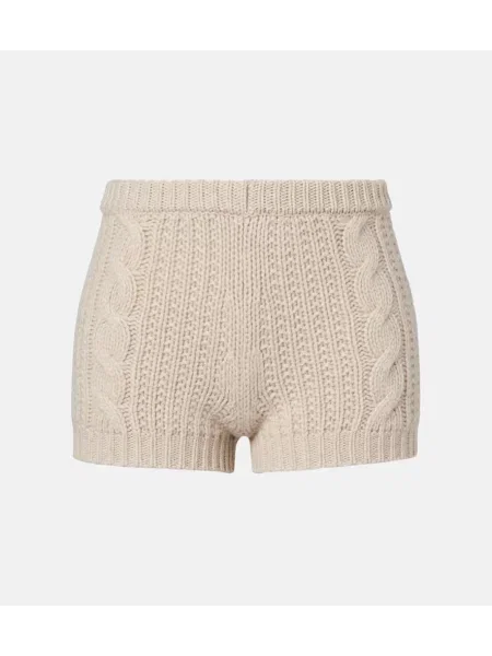 Kratke hlače Magda Butrym iz kašmirja bež