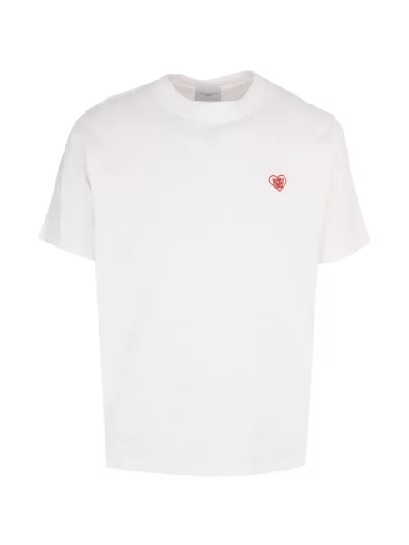 Tričko Family First se srdcovým vzorem s autogramem bílé