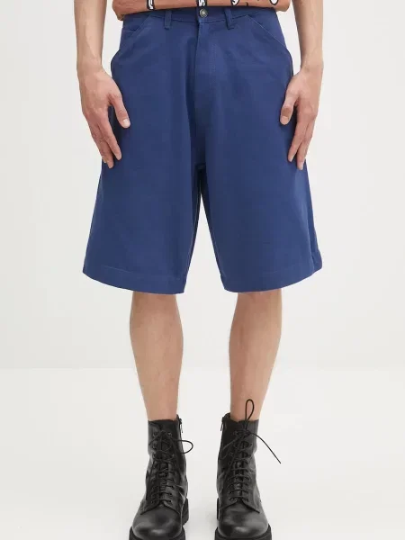 Sky High Farm pantaloni scurți din Work shorts bleumarin