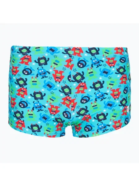 Boxeri de înot pentru copii RAS Monsters Trunks turquoise