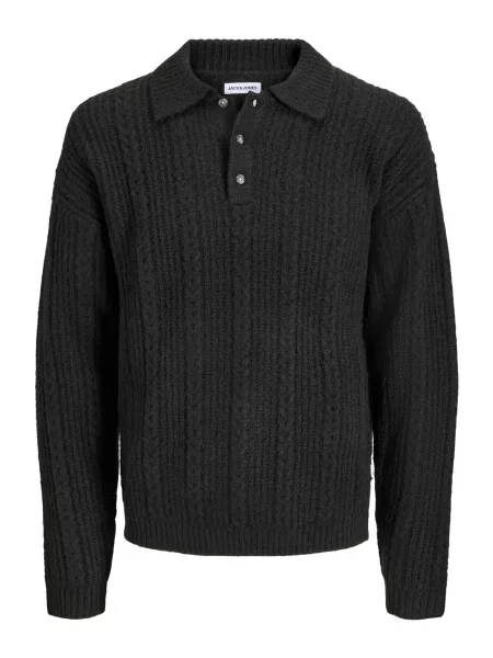 JACK & JONES Pulover JJGAVIN' negru