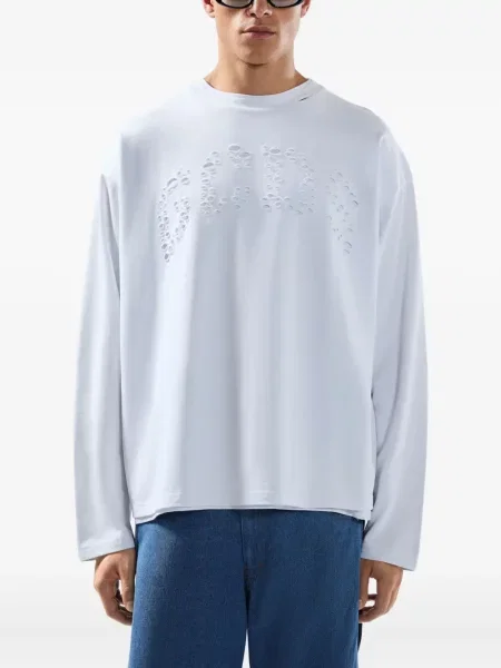 Tricou Gcds lung alb