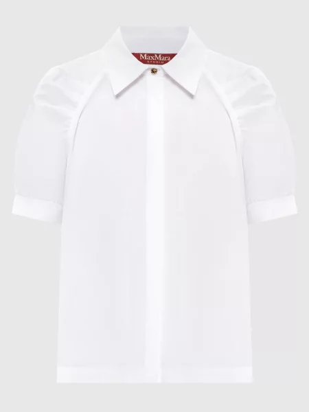 Блуза з короткими рукавами Max Mara біла