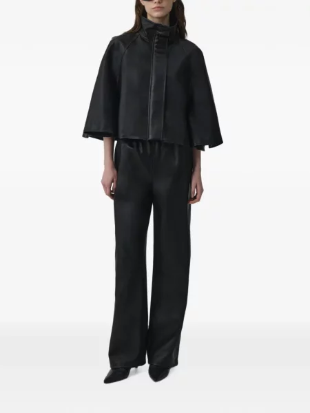 Pantaloni Simkhai din piele negru