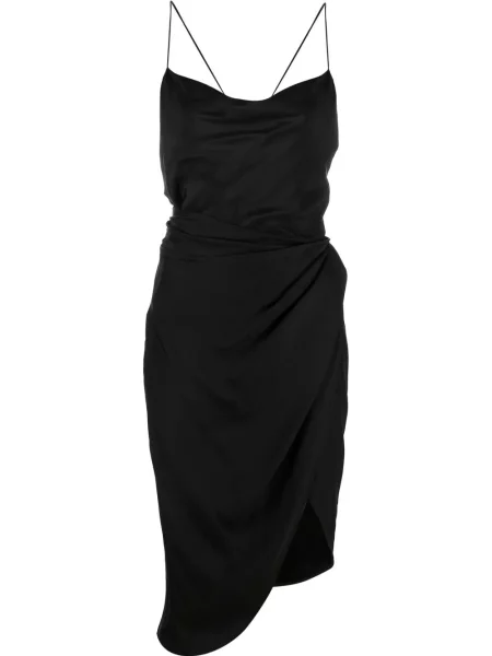 Rochie Gauge81 de mătase asimetrică drapată