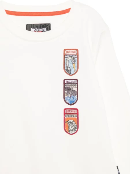 Sweter dziecięcy Just Cavalli biały