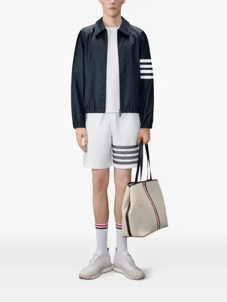 Tricou Thom Browne din jerseu alb