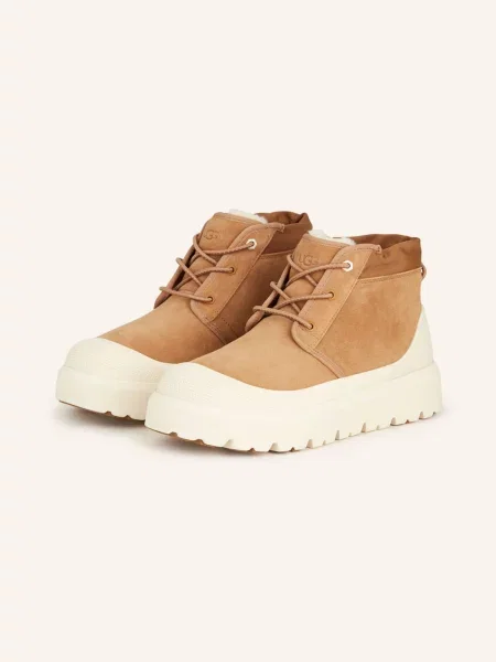 Šněrovací kotníkové boty Ugg hnědé