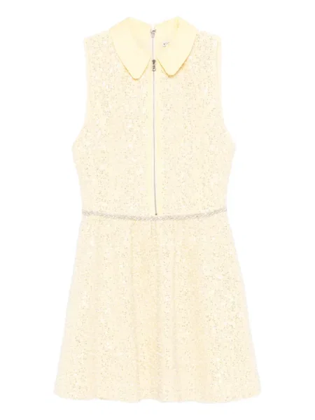 Rochie mini Alice + Olivia de costum galben