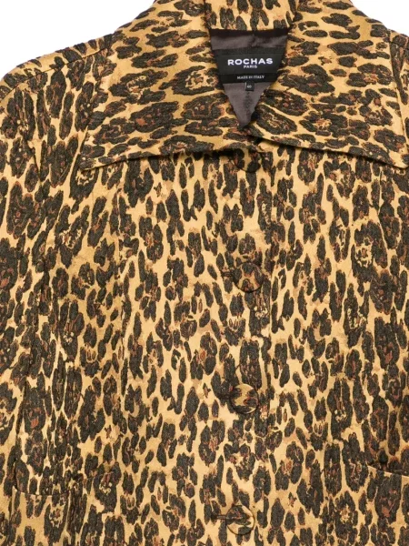Яке Rochas с принт кафяво