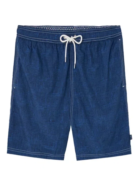 Kąpielówki Paul & Shark z nadrukiem niebieskie