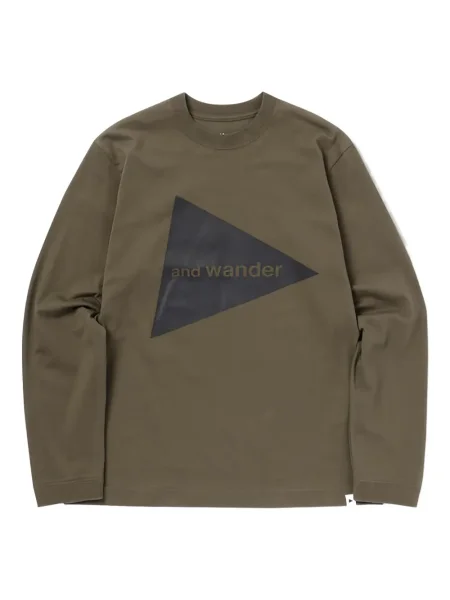 Lung tricou And Wander cu autograf maro