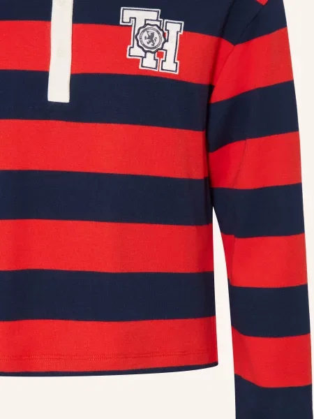 Tommy Hilfiger Koszulka W Stylu Rugby blau biała