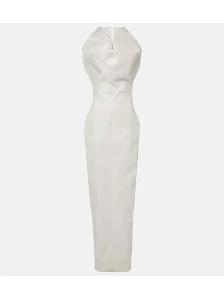 Rochie Rick Owens din canvas alb