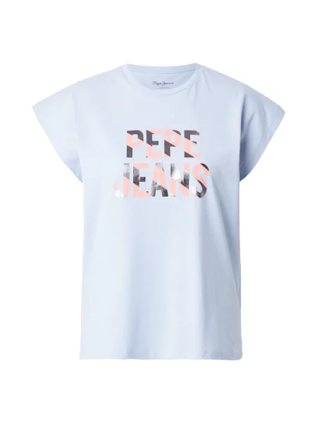 Pepe Jeans Tricou CATALINA albastru deschis / portocaliu negru