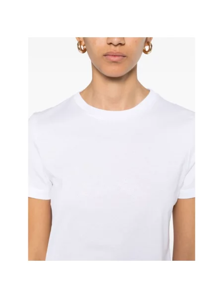 Koszulka Max Mara z kamieniami biała