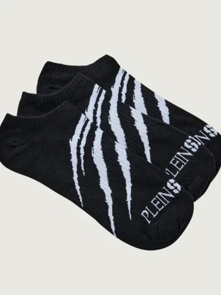 Plein Sport Șosete/tălpici 3 pack Scratch negru