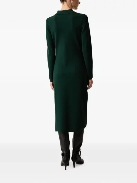 Rochie midi Karl Lagerfeld cu autograf verde