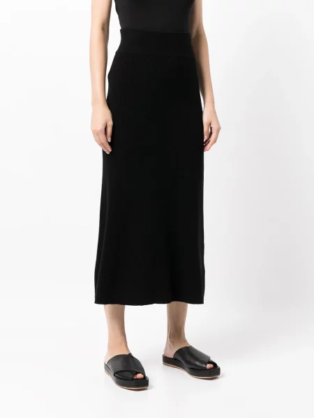 Kašmírové áčkové sukně Cashmere In Love černé