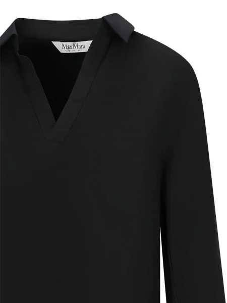 Top Max Mara cu decolteu în V negru