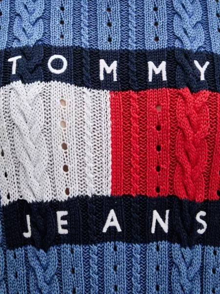 Tommy Jeans пуловер дамски от синьо
