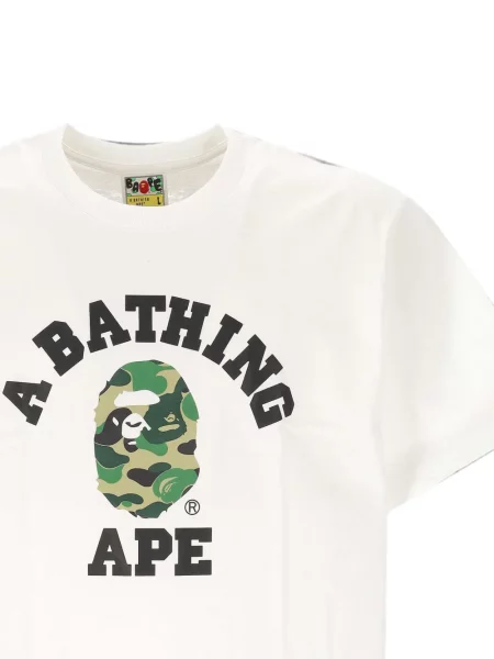 Tricou A Bathing Ape® cu imagine alb