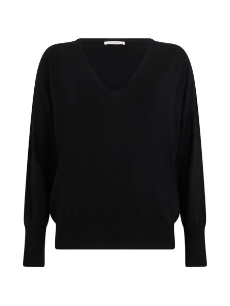 Pulover Slowear tricotate cu decolteu în V negru