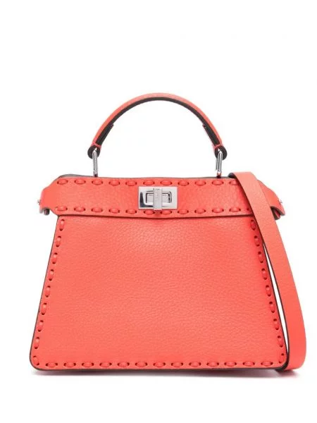 Geantă Fendi Peekaboo roșu