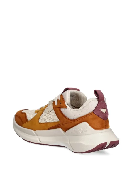 Sneakerși Ecco cu șireturi din dantelă maro