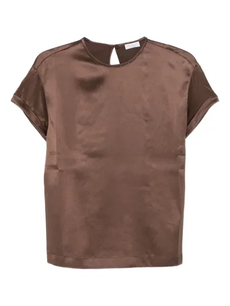 Bluză Brunello Cucinelli de cristal maro