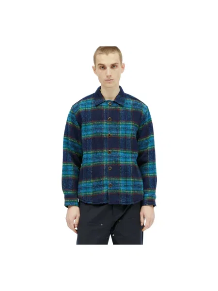 Wielobarwność koszula Brain Dead flanelowa