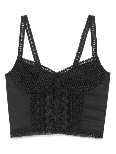 Top Charo Ruiz Ibiza o krotszym kroju czarny