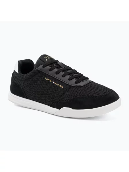 Încălțăminte pentru bărbați Tommy Hilfiger Low Pro Cupsole Suede Mix black negru