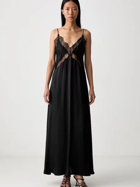 Anine Bing MAGNOLIA rochie lenjerie intimă cu inserții de dantelă cu mătase