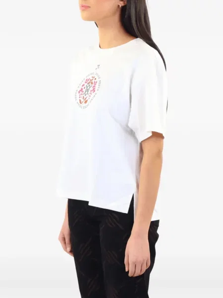 Tricou Daily Paper cu imagine alb