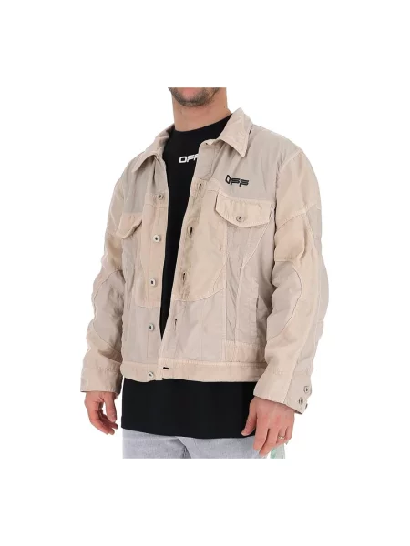 Wiatrówka Off-white z logo biała
