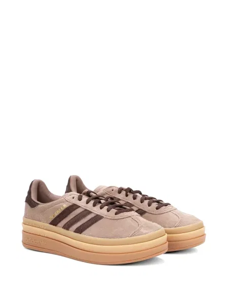 Top Adidas cu dungi cu broderie roșu