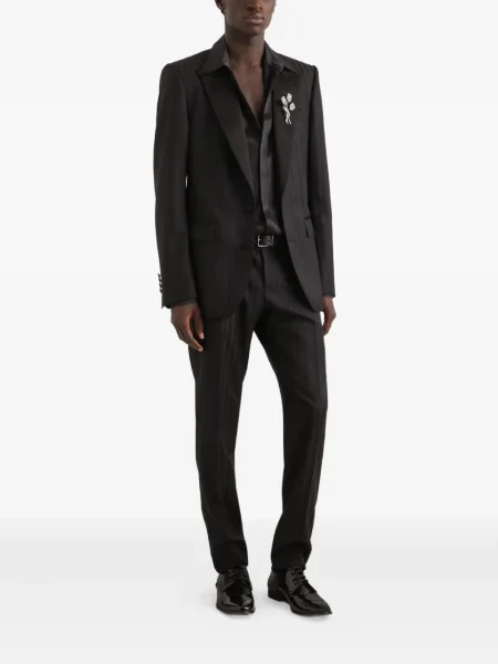 Pantaloni Dolce & Gabbana cu dungi negru