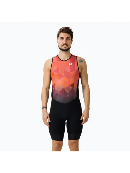 Мъжки костюм за колоездене Alé Kite Sleeveless red червено